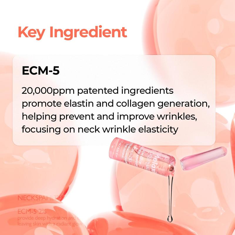 [Dr.Melaxin Official] Necksphalt ECM Neck Lifting Duo Set | Necksphalt ECM Neck Cream 50ml + Neck Ampoule 1.5ml x 10 | Firming, Elasticity & Wrinkle Care