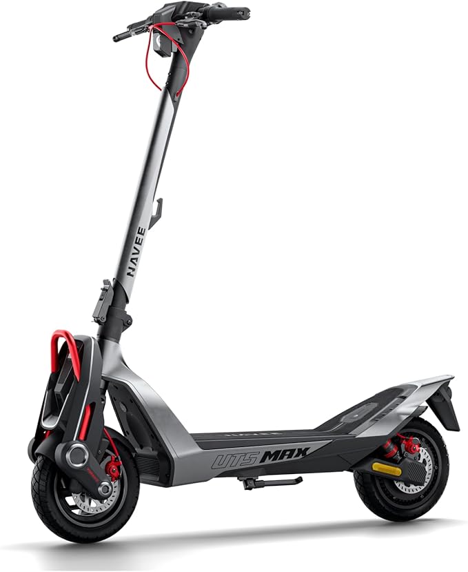 NAVEE UT5 Ultra X/UT5 Max/XT5 Pro Electric Scooter, 31-43.5 mph, 46.6-74.6 Miles Range, 2400W 2200W Peak Motor & Dual Suspension & Disc Brake, 12
