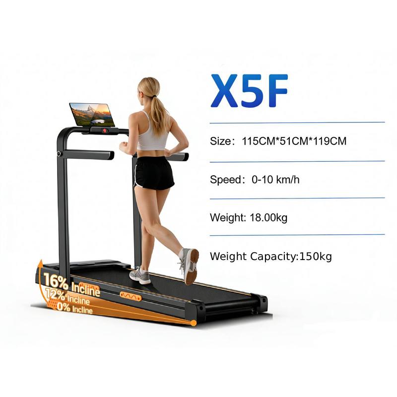 UMAY 2.5 HP Home Treadmill, Knee-Safe with Triple Cushioning, Inclined Walking Pad with App and Remote Control