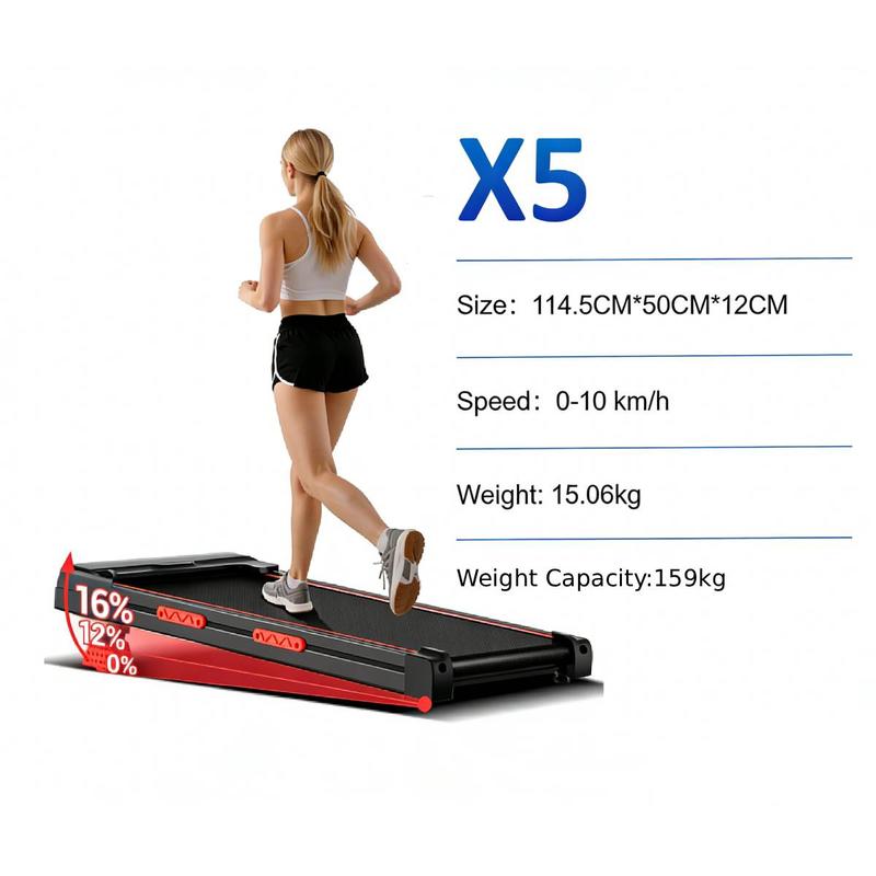 UMAY 2.5 HP Home Treadmill, Knee-Safe with Triple Cushioning, Inclined Walking Pad with App and Remote Control