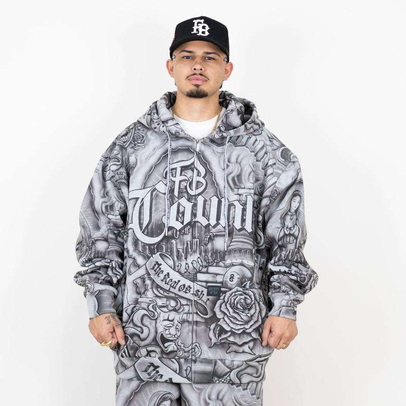 New Tattoo Hooded Couple Set